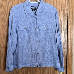 Jones & Co Blue Linen Jacket